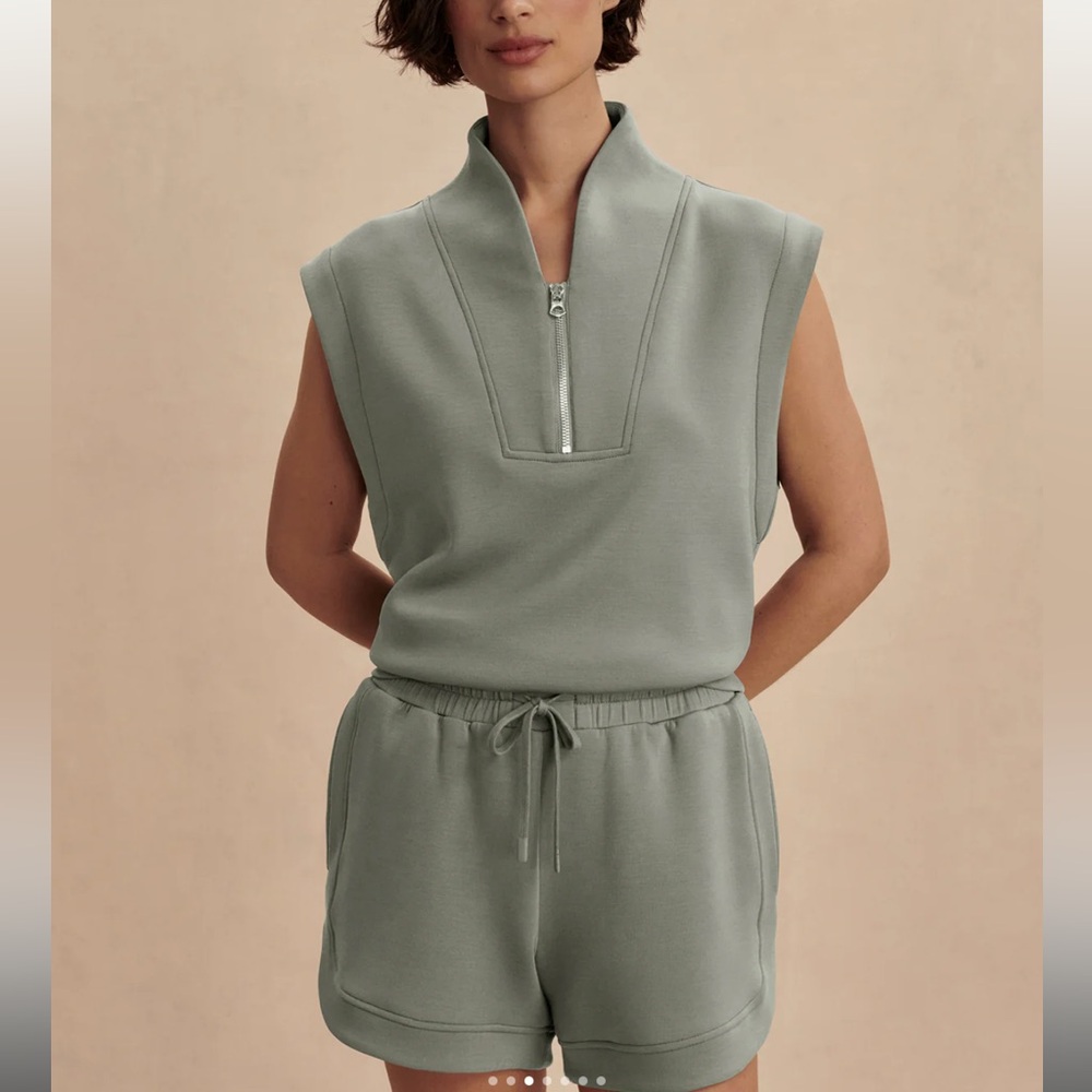 Varley Loretta Half-Zip Sleeveless Sweater Size XS NWOT